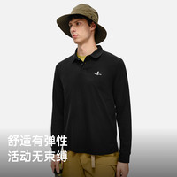 比音勒芬 秋季男士户外休闲商务简约亲肤长袖POLO衫