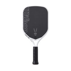 威尔胜 Vesper Power 14 匹克球拍 - 黑色/白色,手柄尺寸 1-4 1/8 英寸