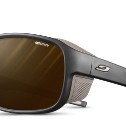 Julbo Monterosa 2 Mountain 太阳镜,黑色/棕色镜框 - 棕色镜片带银色镜子