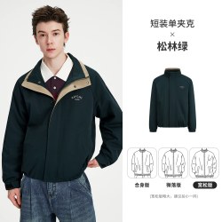 NVG·YOUNG navigare小帆船宽松休闲夹克男厚款加绒保暖外套上衣