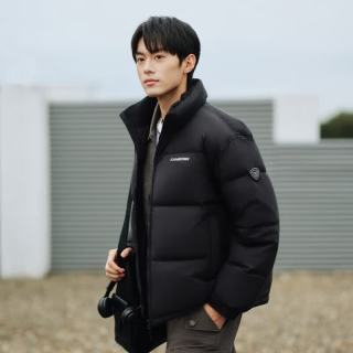 坦博尔 TA5560331D 立领保暖 黑色 XL(180) 男士羽绒服