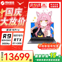 机械革命 蛟龙16Pro 2026新款 旗舰满血RTX5070/5060锐龙16英寸电竞设计游戏本学生笔记本电脑 灰蛟龙16Pro R9-8945HX/RTX5070Ti/32G+2T/300HZ