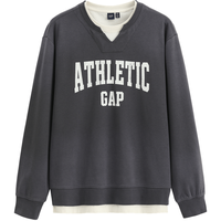 Gap 盖璞 866097 Logo印花宽松圆领长袖卫衣