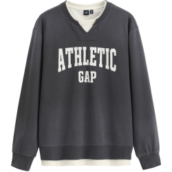 Gap 866097 Logo印花 宽松圆领长袖卫衣
