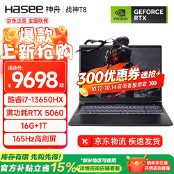 神舟 高色域 165Hz 高刷 英伟达新一代RTX光追独显8GB