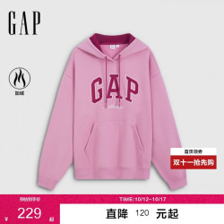 Gap 女装2026秋季新款美式休闲加绒连帽卫衣休闲上衣上衣2SS623034