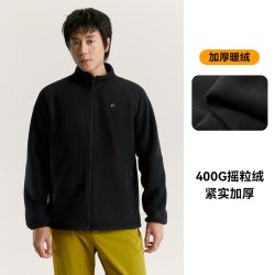 拓路者 摇粒绒外套男2023秋冬抓绒衣双面绒加厚冲锋衣内胆保暖开衫女款