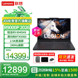 联想 拯救者R9000P 电竞游戏本笔记本FD36 新 R9 8945HX RTX5060 2.5K屏丨黑 16G内存 1TB硬盘 2.5K屏 标配