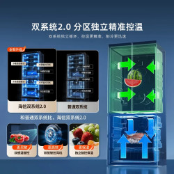 海信 HI-572E5SFNKD 双系统2.0主动除菌 572L法式多门冰箱