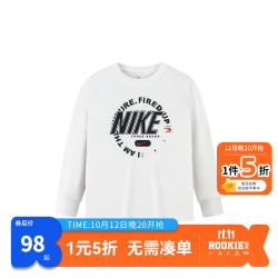 耐克 纯棉环形logo休闲卫衣
