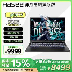 神舟 i7-13650HX/RTX5060/16G/1T/165Hz