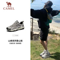 骆驼 鞋登山鞋耐磨防滑缓震运动越野跑鞋 银灰 男款FOS2210004 40