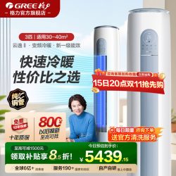 格力 空调立式柜机3匹2匹变频冷暖一级能效客厅云欢云逸Ⅱ云佳pro