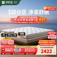 雅兰 3区山宁泰防螨凝胶记忆棉 云感弹簧床垫 深睡舒眠 1.8*2米