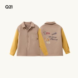 Q21 五折！涂鸦风校服神器秋冬季保暖儿童棉服夹棉外套