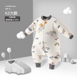 阳阳韩韩 韩式婴儿防踢被秋冬夹棉加厚睡袋90码