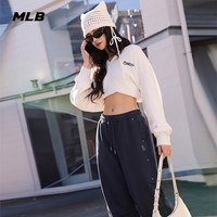 88VIP：MLB 官方男女同款潮流百搭小logo铆钉阔腿休闲长裤26秋季新款PTB11