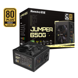航嘉 JUMPER650G金牌额定650W电脑台式机电源(80PLUS金牌/CQC III级能效/DC-DC稳压/宽幅电压/ATX3.1)