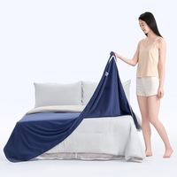 1号会员店 深睡动态控温云柔被5层 子夜蓝 150*200cm