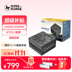 振华 金牌全模 电脑电源  1000W