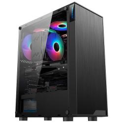 航嘉 GS400C ATX机箱 半侧透 黑色