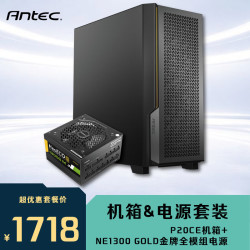 安钛克 P20CE 电脑机箱Type-C接口/360水冷/配3把风扇+NE1300 GOLD 1300W金牌电源