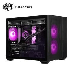 酷冷至尊 CoolerMaster）酷冷至尊elite 461玻璃侧透海景房MATX台式桌面240水冷游戏360水冷电脑机箱 elite461机箱 黑色