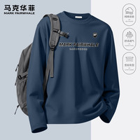 马克华菲 圆领纯棉长袖T恤衫 多色可选