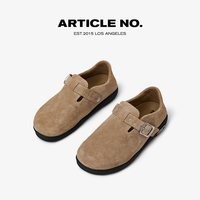 ARTICLE NO. 26新品ARTICLE NO.软木勃肯鞋包跟厚底勃肯低帮反毛皮休闲鞋秋冬