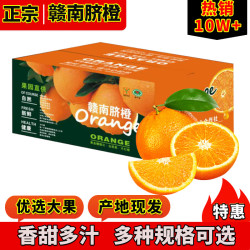 集南鲜 赣南脐橙 新鲜现摘水果 10斤单果160-220g