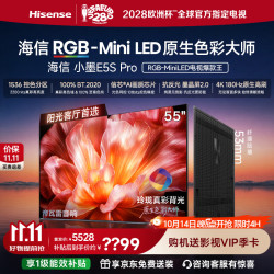 海信 RGB-MiniLED电视小墨E5S Pro 55吋 玲珑真彩背光 55英寸