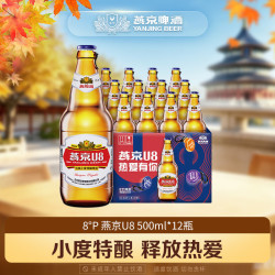 燕京啤酒 U8 优爽小度特酿啤酒 500ml