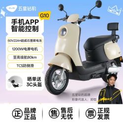 五星钻豹 60V22AH电动摩托车2026新款智能电动车通勤代步电瓶车G10