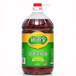 道道全 食用油 浓香菜籽油 物理压榨非转基因 5L*1桶
