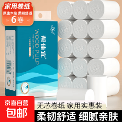 天蓝系卫生纸卷纸家庭装280克6卷纸巾厕纸手纸纸巾 5层 46.6g/卷*6卷 推荐