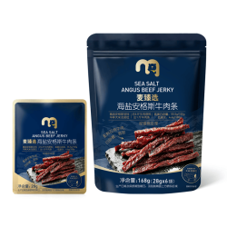 麦臻选 海盐安格斯牛肉条 168g