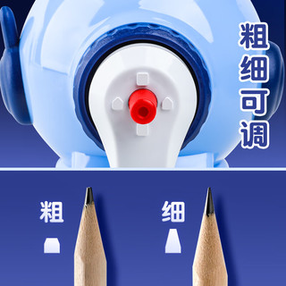 反转 手摇卷笔刀 自动进铅 粉色太空人+铅笔 削笔器