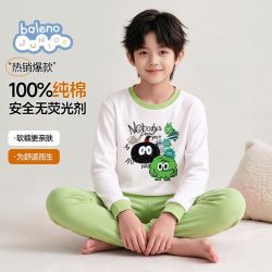 班尼路 纯棉儿童秋衣秋裤家居服套装