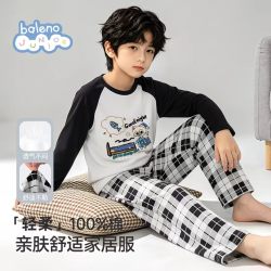 班尼路 纯棉儿童秋衣秋裤家居服套装