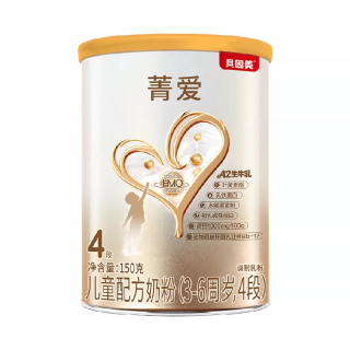 贝因美 派样贝因美菁爱儿童成长奶粉4段150g全面营养消化吸收含CBP益生菌