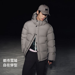 高梵 黑金鹅绒服6.0机能5格男女同款2026冬季新款短款羽绒服 黑金 XS