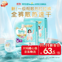 帮宝适 一级帮拉拉裤 超薄透气 2XL44片
