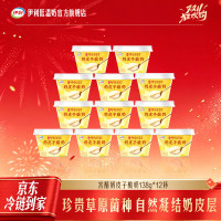 伊利 宫酪奶皮子酸奶 138g*12杯 生牛乳发酵