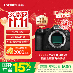 佳能 EOS R6 Mark III 单机身 微单相机