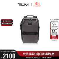 TUMI ALPHA BRAVO男士双肩包弹道尼龙轻便电脑包 炭黑色情人节礼物