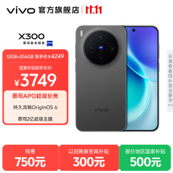 vivo X300 5G手机 12GB+256GB 纯粹黑