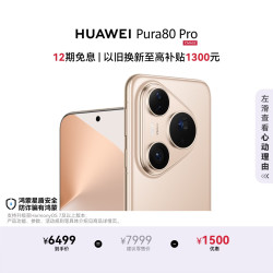 华为 Pura 80 Pro 手机 12GB+1TB 釉金