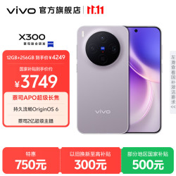 vivo X300 5G手机 12GB+256GB 惬意紫