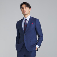 MAYOR 丝麻面料半毛衬工艺 男士西服