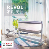 博世 电动智能婴儿床尿布台多功能可升降儿童床REVOL芮芙新生儿床 Revol C+（床+床垫+摄像头）